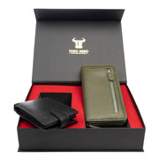 set-cadou-portofel-femeibarbati-piele-naturala-negru-verde-Arya-Viki
