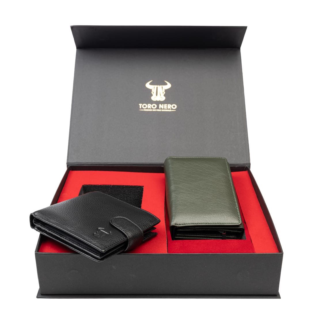 set-cadou-portofel-femeibarbati-piele-naturala-negru-verde-Little-Vita-Opzioni