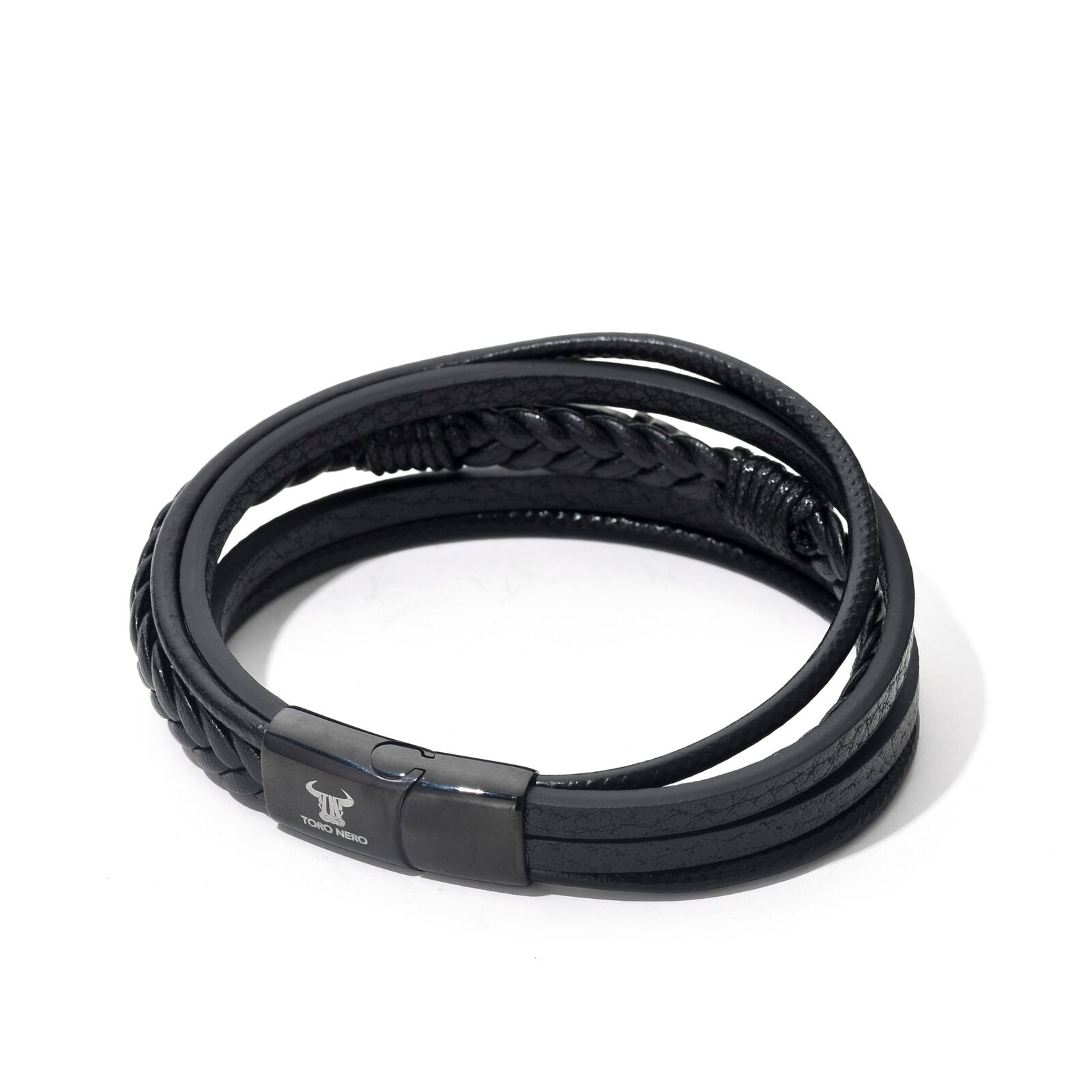 Bratara-barbati-piele-naturala-negru-Frunza5.jpg