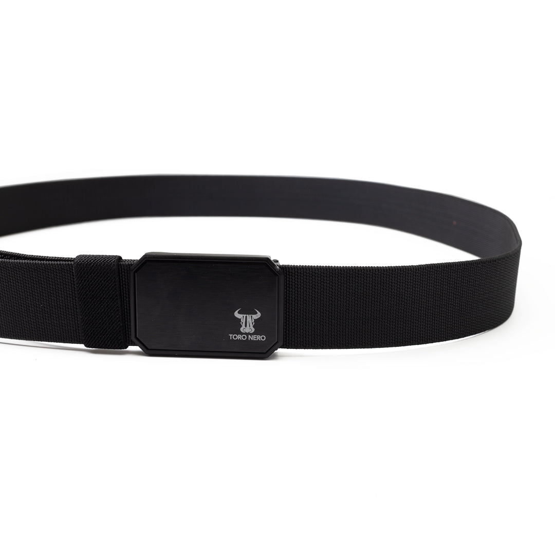 Elastischer Herrengürtel, Magnetschnalle, verstellbar für mehrere Größen (maximal 125cm), schwarz Tor