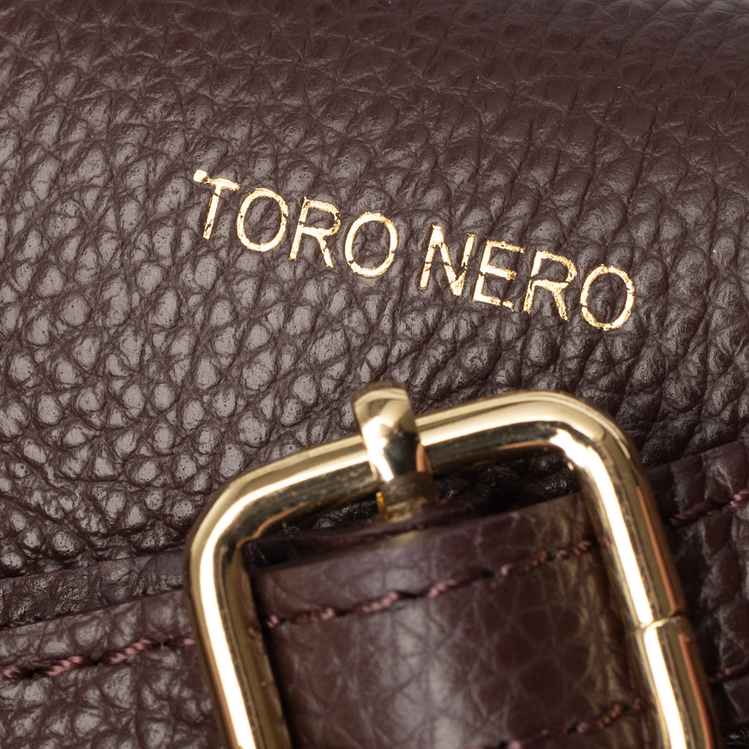 Women's bag made of burgundy genuine leather Mira