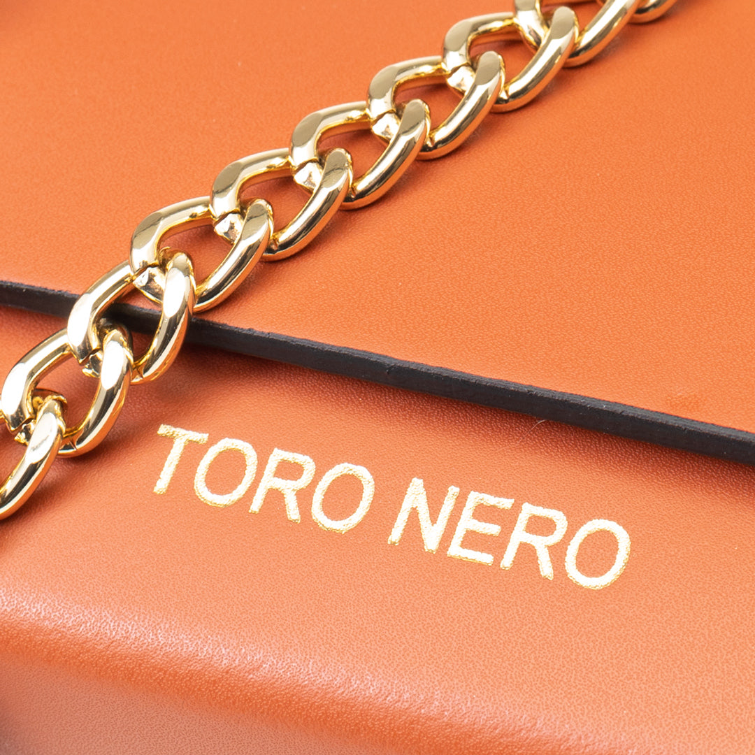 Bolso de mujer de piel genuina naranja Natalia