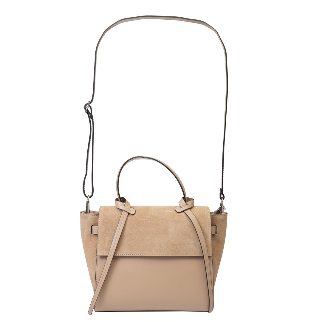 Damska torba z naturalnego zamszu taupe Erika