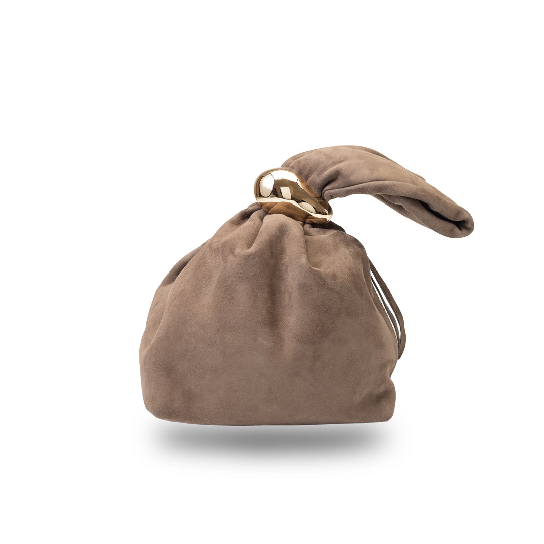 Damska torba z naturalnego zamszu, taupe Eliza
