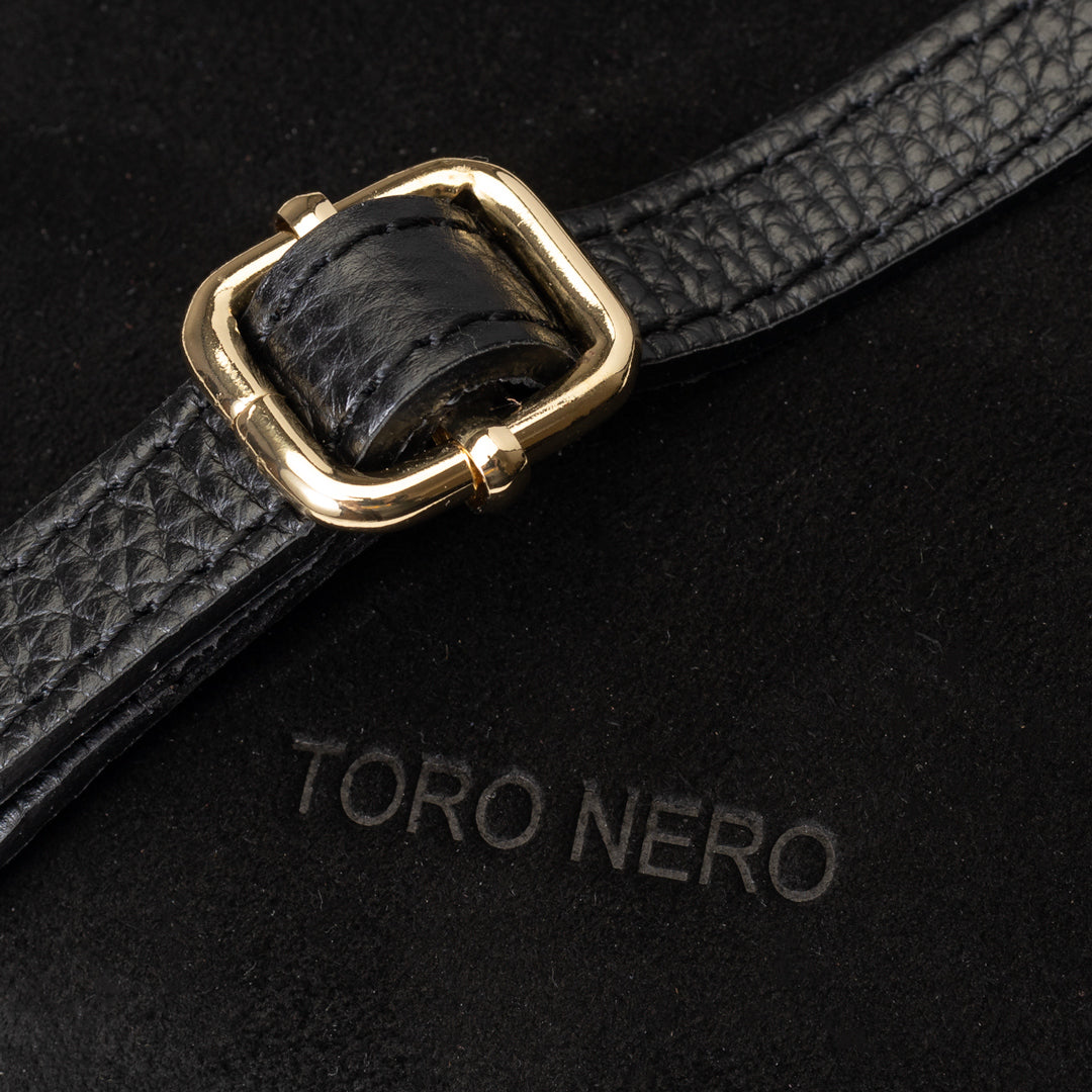 Borsa da donna in vera pelle nera Ancuta