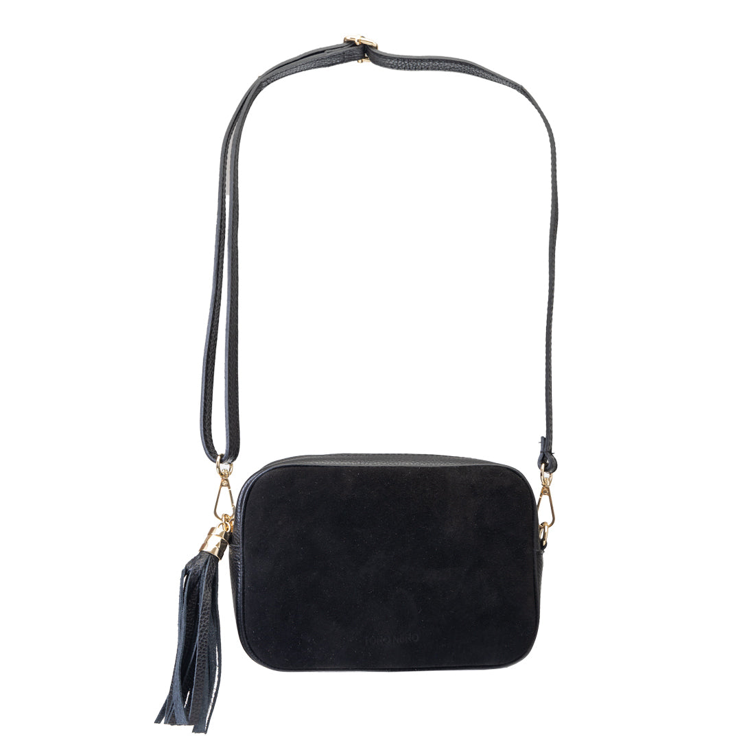 Borsa da donna in vera pelle nera Ancuta