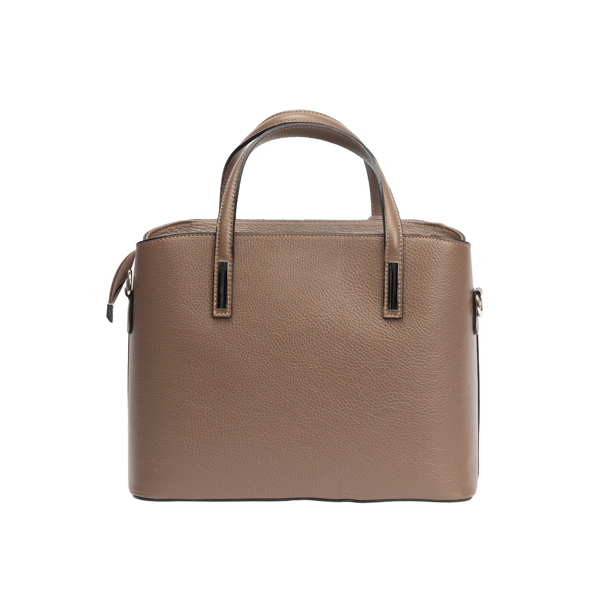 Damska torba z naturalnej skóry, taupe Mara