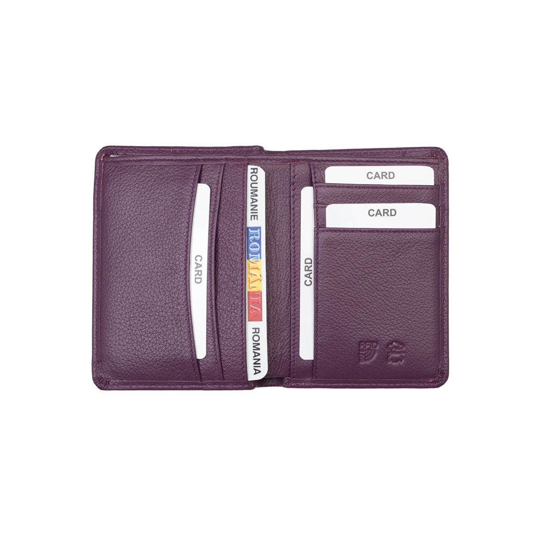 Portofel femei din piele naturala mov Denisa