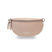 Világos rózsaszín bőr női táska Waist Glam