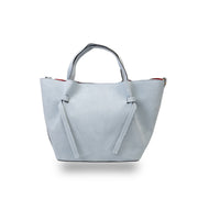 Damenhandtasche aus hellblauem Wildleder Loretta